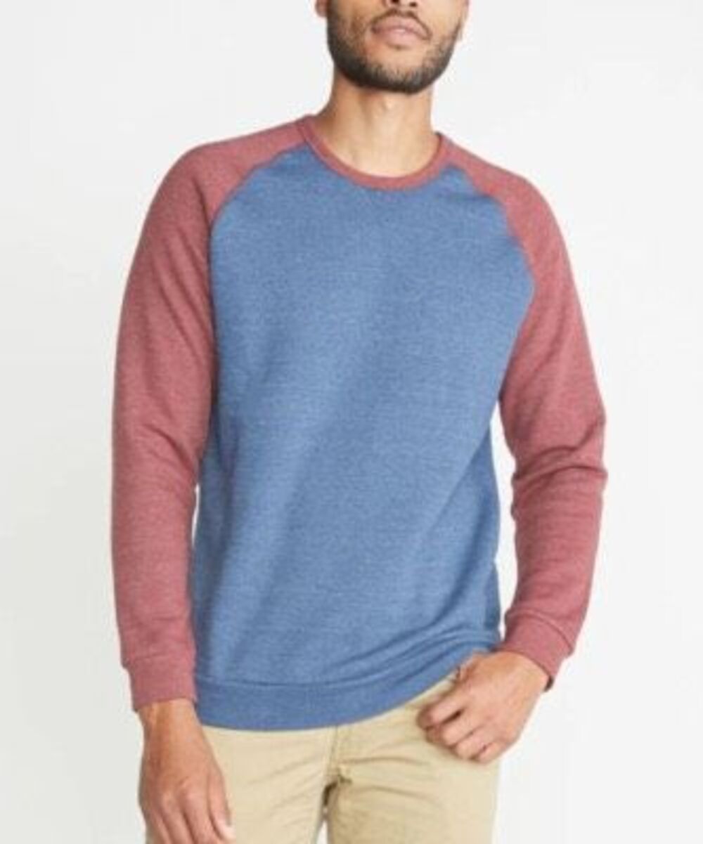 Marine Layer Nolan long sleeve raglan crewneck baseball tee men's size large